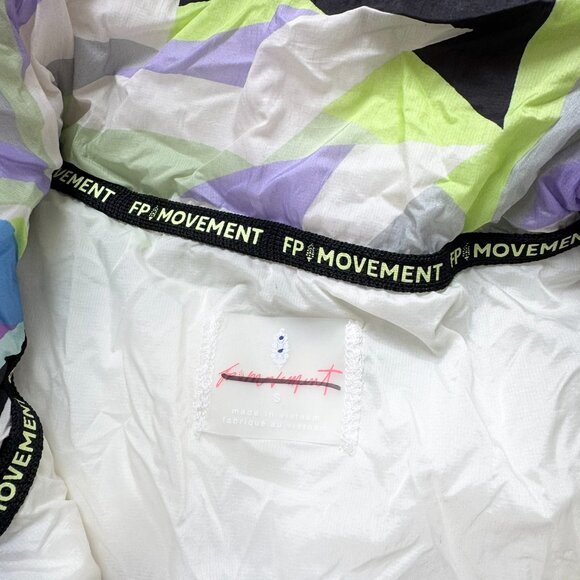 New Free People In A Bubble Printed Puffer Vest Geometric FP Movement Small - Picture 7 of 9